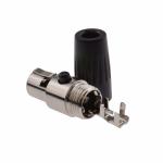 1000MΩ / AC500V 250VAC Mini Xlr Connector For 5mm Cables Soldering End Adapter