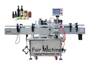Quality 80PCS/min 2100W Cosmetic Labeling Machine , 0.4mpa Glass Jar Labeling Machine wholesale