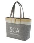 Personalized Pink / Grey SCA Pret Fabric Shopping Reusable Carrier Bags