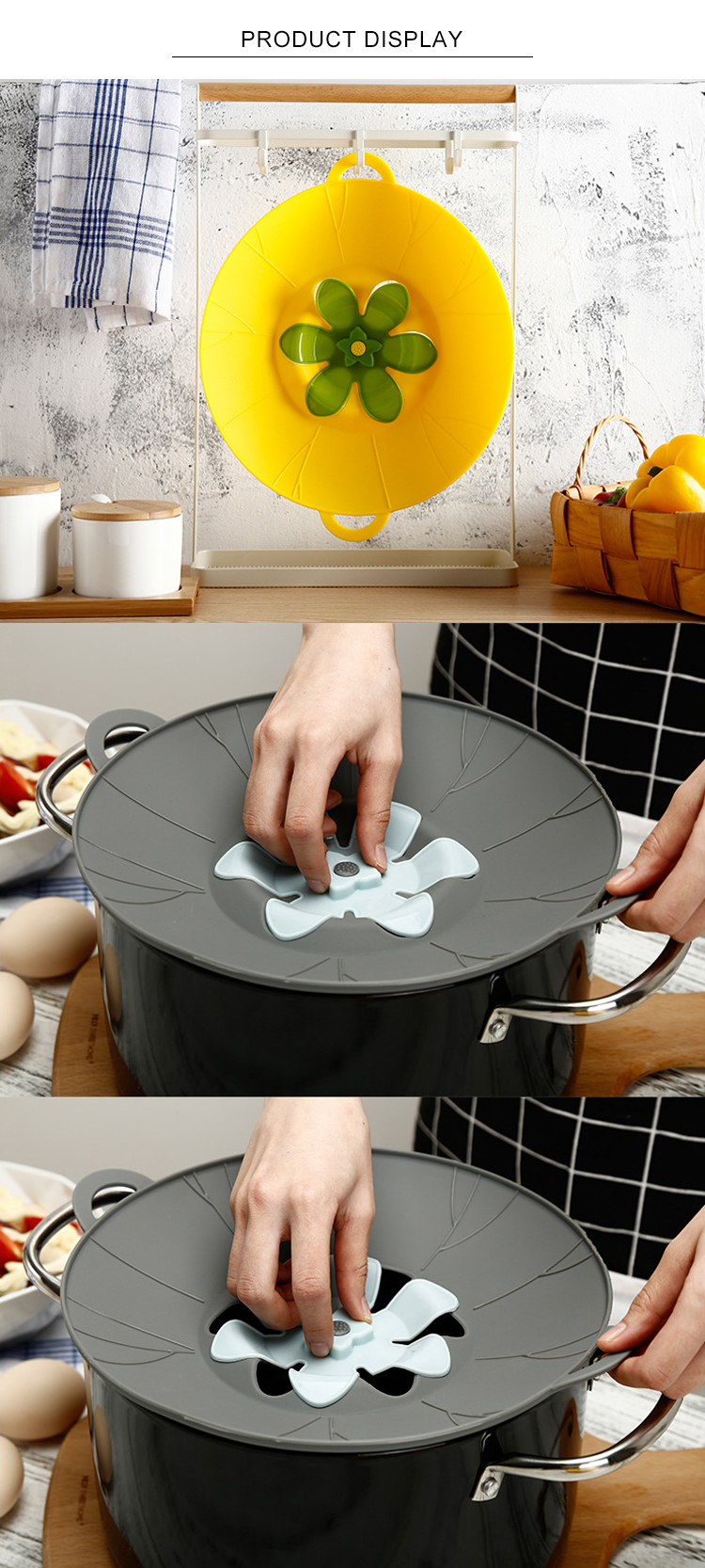 New product universal silicone pot pan lid cookware sets