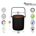 OEM ODM Party Plastic Champagne Ice Bucket Ice Bucket Cooler 38oz