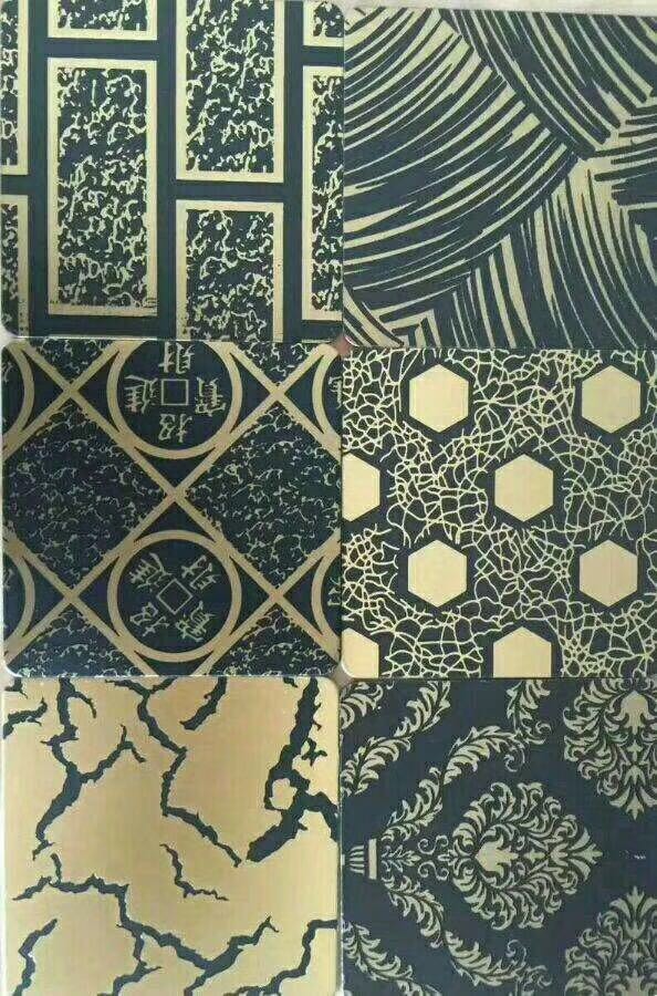 China Manufacturer Double Color Gold 1219*2438mm Stainless Steel Decorative Sheets Wall For Cladding