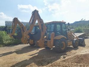 Quality Snsc 388 Loader Hydraulic Steering 4X4 Backhoe Loader with Original Mitsubishi Engine wholesale