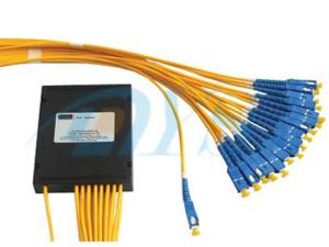 Quality Low Insertion Loss 1 x 16 PLC Fiber Optics Splitter With Ferrule Polish wholesale