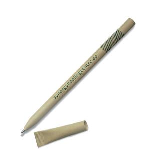Quality promotional logo printed eco paper pen,green paper ballpoint pen wholesale