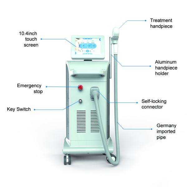 All hair removal Triple wave 755 808 1064 mixed diode laser system