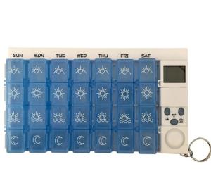 Quality Digital 7days pill reminder pill box case timer w/ alarm electronic medicine Tools Pill Cases wholesale