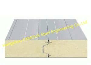 Quality PU 150mm 200mm Sandwich Wall Panels With Excellent Gloss Retention wholesale