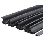 Black Rubber Profile for Glass Door Rubber Sealing Strip Hardness 65±5