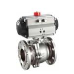 PTFE Seal V Cut Pneumatic Control Ball Valve DN50 Stainless Steel Ball Valve