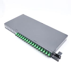 Quality SMF-28e Black Rack Mount Type 0.5m 1x16 Splitter wholesale