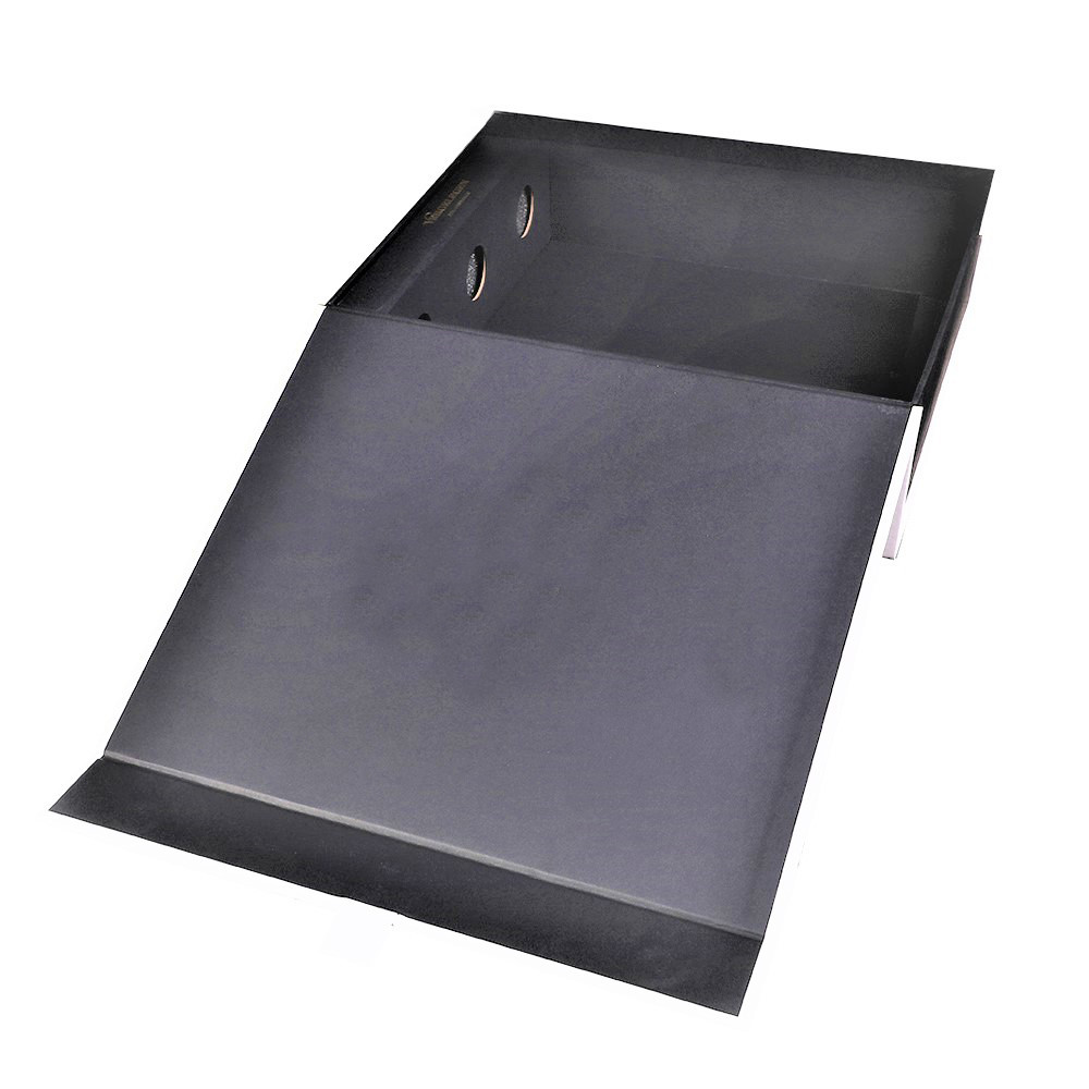 Rigid Book Shape Three Bottles Wine Packaging Paper Box With EVA Insert To Protect Bottles