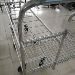 Quality 6 Wheel Shopping Trolley Strong Frame Stock Platform Structure wholesale