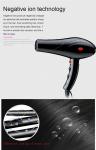 AC Motor Professional Salon Hair Dryer With 2 Speed 3 Heat Setting
