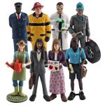 8 PCS People at Work Model Toy Pretend Professionals Figurines Career Figures