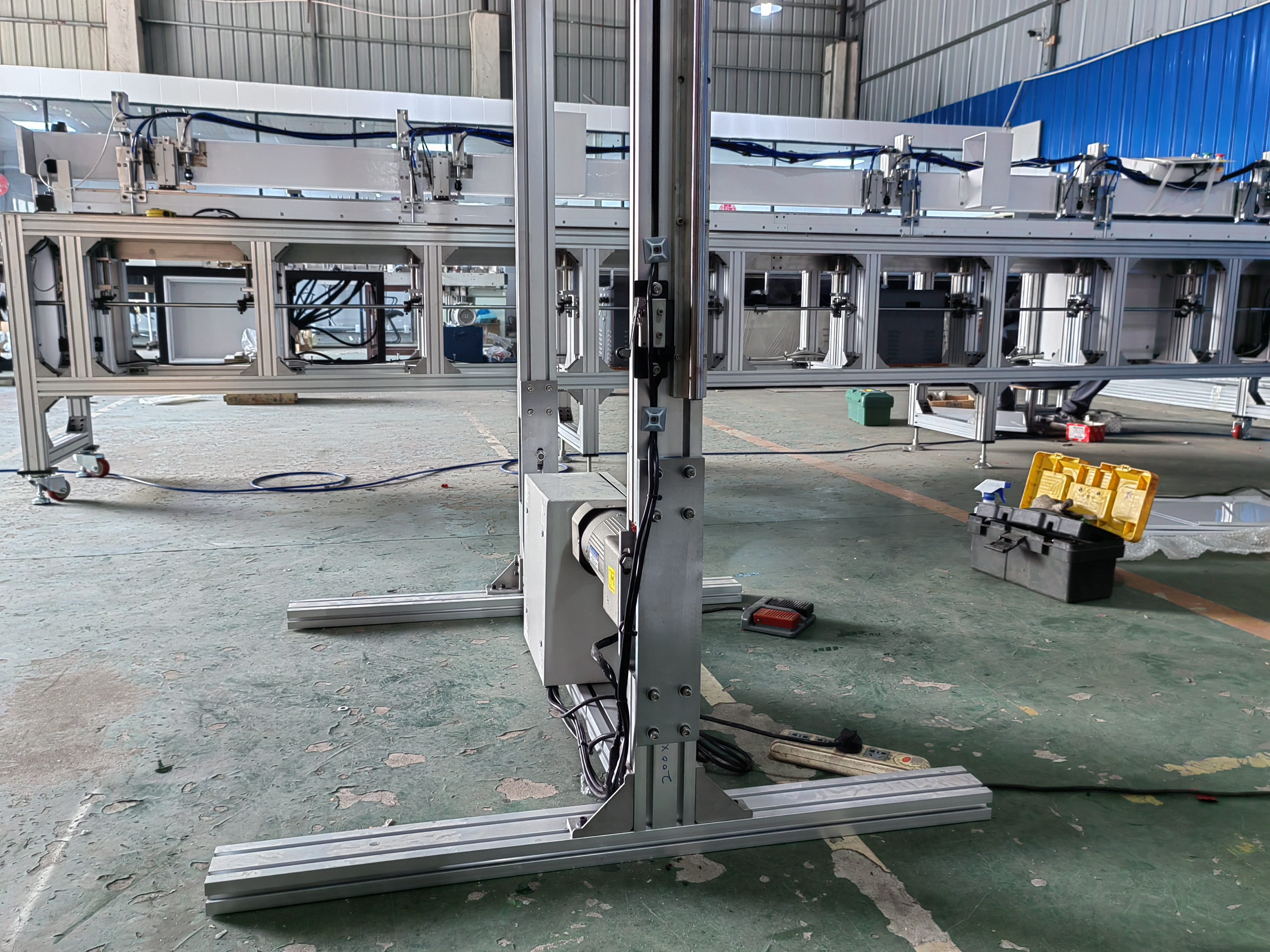 110v 120KG Roller Blind Machines Dual Pole Blind Inspection Hoist Machine Lift 150KG Weight Hoist Roller Zebra Blinds