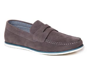Quality Fashion Mens Slip On Leather Sneakers PU Upper Durable Brown Casual Loafers wholesale