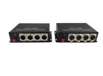 4 Channel Forward XLR Balanced Audio to Fiber Converter,broadcasts quality audio
