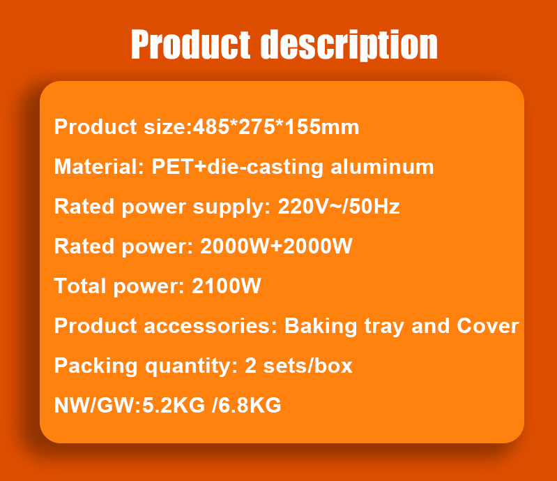 Customized Logo Acceptable 220V Magnetic Electric Induction Cooker with 2 Burner