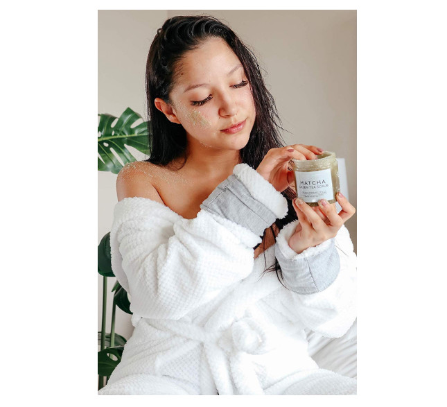 Green Tea Personal Care Toiletries Deep Cleansing Whitening Organic Matcha Face Body Scrub