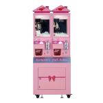 Pink Toy Crane Machine , Romantic Full House Luxury Boutique Mini Toy Catching