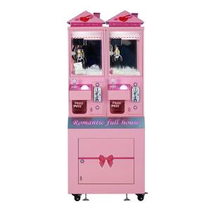 Quality Pink Toy Crane Machine , Romantic Full House Luxury Boutique Mini Toy Catching Machine wholesale