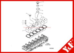 Quality Komatsu Excavator Parts PC200-7 6732-11-8181 GASKET 6130-12-8720 HOSE 6130-12-8610 CAP 6D102 Engine wholesale