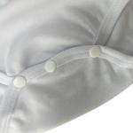 Customizable White Short Sleeve Newborn Romper For Sublimation Heat Transfer