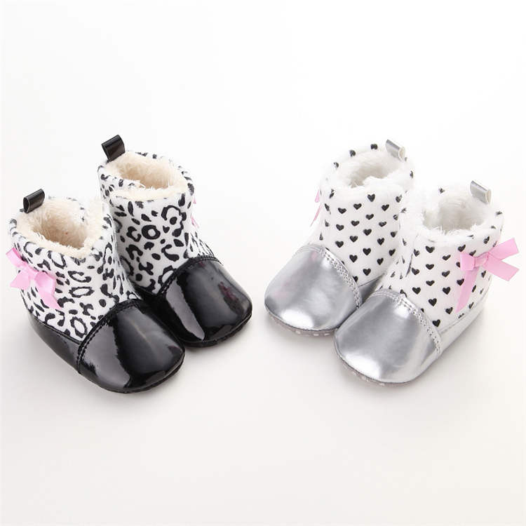 New fashion PU Leather upper Bowknot girl 0-2 years Princess baby shoes girl