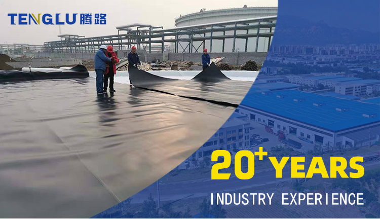 High Tensile Strength 1.5mm HDPE Geomembrane Liner for Landfill Dam Fish Farm and Pond