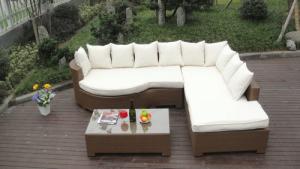 Quality Home Lounge Sofa With Pillow , Synthetic Rattan Sleeper Sofa Bed wholesale