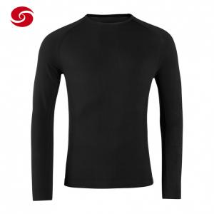 Quality Breathable Army Polyester Black Long Sleeve Shirt wholesale