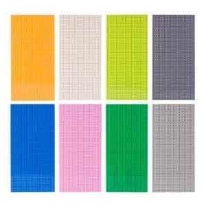 Quality ABS 28*56 colorful small particles floor city scene street baseplates building blocks wholesale