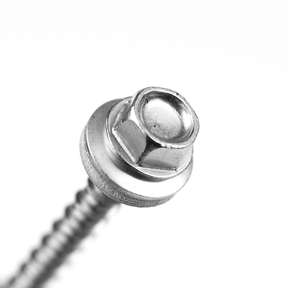 High Low Thread Torx Drive Wood Chipboard Screw with EPDM Washer 60mm 100% QC Tested