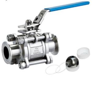 Quality DN10~DN100 1 1/4in Stainless Steel Sanitary Valves Three Piece Ball Valve wholesale