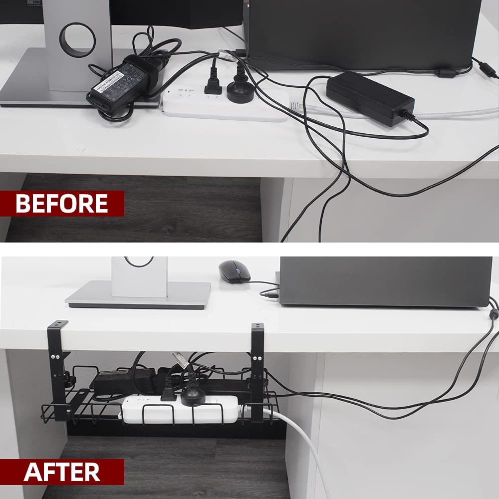 Flexible Desk Cable Organizer Streamline Your Workspace with Under Table Management