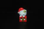 Christmas Style Custom Plastic Toys Red Box 80 - 90 Degree PVC For Children