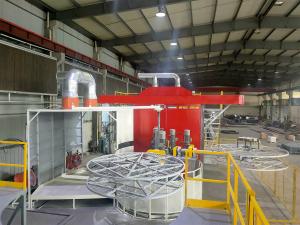 Quality Polyethylene Turret Rotational Molding Equipment PLC Control System 1000 Liters wholesale