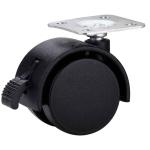 40mm nylon dual wheel furniture casters