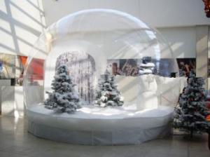 Quality Clear Inflatable Christmas Human Size Snow Globe / Bubble Tent for Sale wholesale