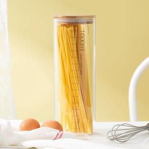 Quality Borosilicate Clear Glass Storage Jar Food Containers 1600ml 11 Inch Height With Lid wholesale