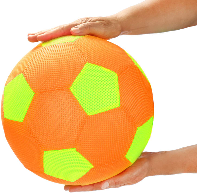 BM-F-r&b Fabric Cover Inflatable Toy Trend for Football Beach Ball Polyester + PVC