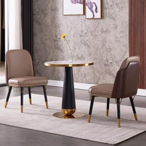 Quality Round Negotiation Table With Marble Top And Stainless Steel Frame wholesale