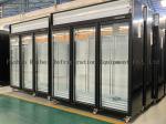 Supermarket 3 doors display refrigerator -22C upright glass door freezer