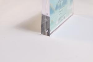 Quality Clear Acrylic Magnetic Photo Frame 8 x 12 Digital Photo Frame With Clock Display wholesale