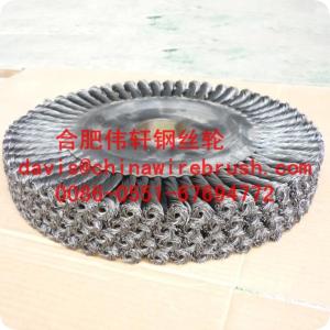 Quality 300mm diameter Twist Wire Wheel Brush, Four Section wholesale