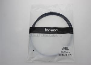 Quality LSZH 1m Cat6A Patch Cord , Round Shape Rj45 Network Cable Standred Copper wholesale