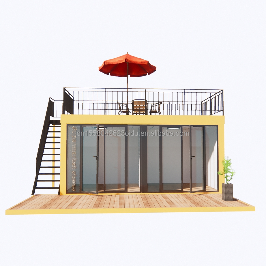 Directly Sells Quick Assembly Prefabricated Steel Structure Mobile House for Home Coffee Shop Container in 20ft or 40ft