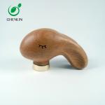 Rabbit Head Wooden Umbrella Handle Harmless Pantone Color Available