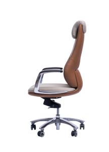 Quality Leather Executive Revolving Chairs Height 1200-1260mm For Office wholesale